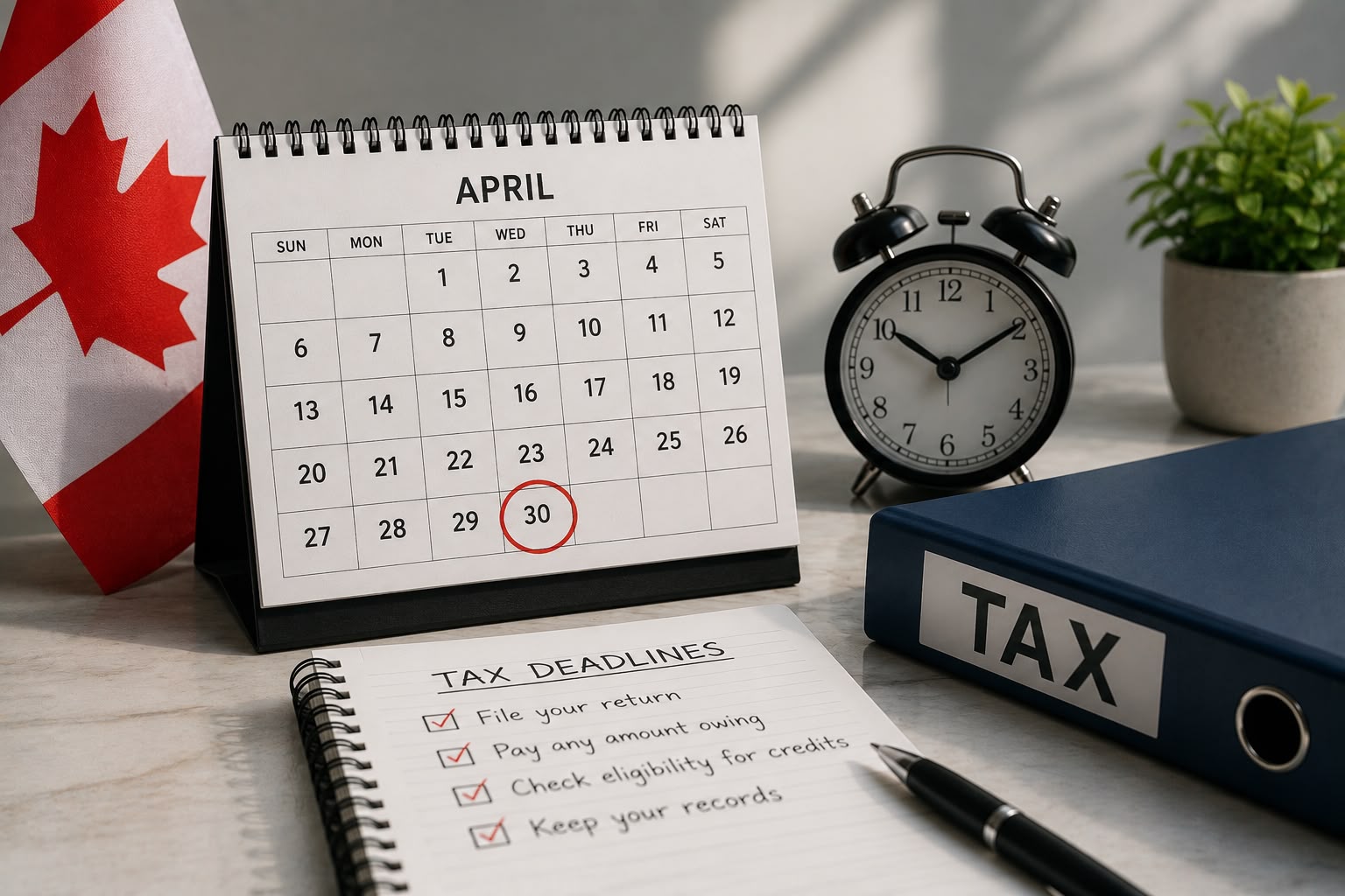 Canadian Tax Deadlines You Should Know